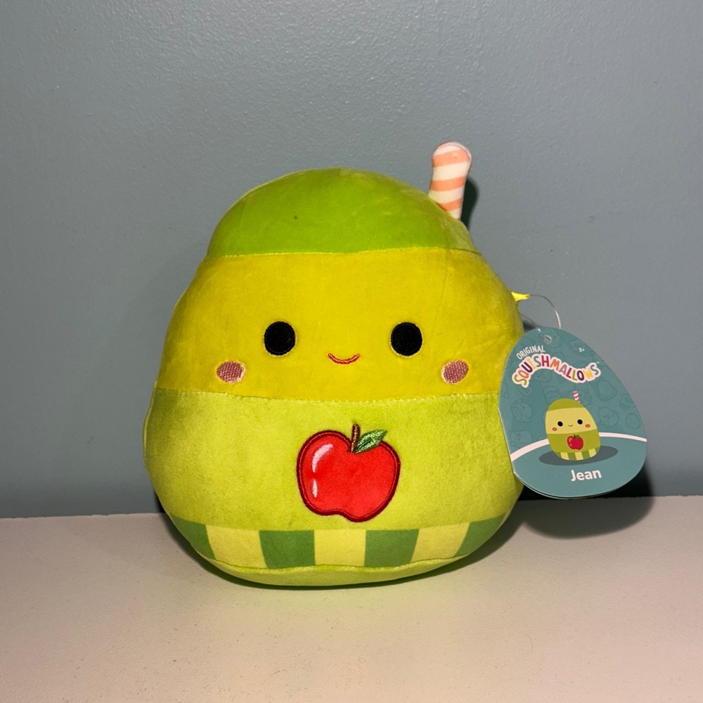 Squishmallows Jean the Apple Cider 8" Green Plush Stuffed Animal NWT